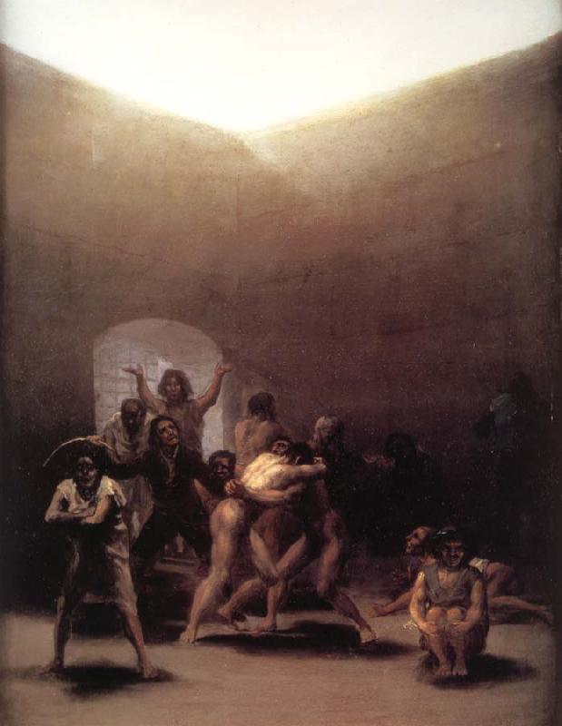 Francisco Goya Yard with Lunatics oil painting image